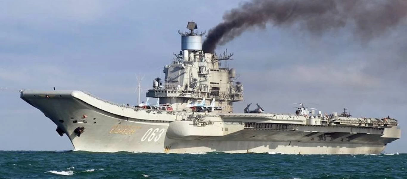 «Ναύαρχος Κουζνέτσωφ»: Στα 6 εκατ. $ το κόστος των επισκευών του ρωσικού αεροπλανοφόρου